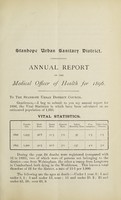view [Report 1896] / Medical Officer of Health, Stanhope U.D.C.