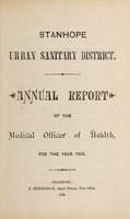 view [Report 1903] / Medical Officer of Health, Stanhope U.D.C.