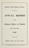 view [Report 1965] / Medical Officer of Health, Stanley (Co. Durham) U.D.C.