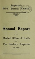 view [Report 1930] / Medical Officer of Health, Stapleford R.D.C.