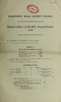 view [Report 1938] / Medical Officer of Health, Startforth R.D.C.