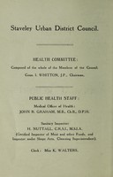 view [Report 1941] / Medical Officer of Health, Staveley U.D.C.