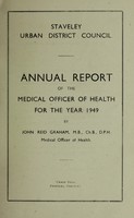 view [Report 1949] / Medical Officer of Health, Staveley U.D.C.