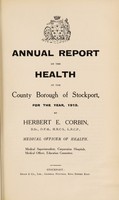 view [Report 1912] / Medical Officer of Health, Stockport County Borough.