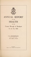 view [Report 1934] / Medical Officer of Health, Stockport County Borough.