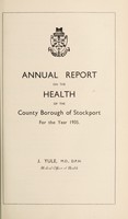 view [Report 1935] / Medical Officer of Health, Stockport County Borough.