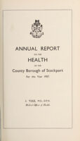 view [Report 1937] / Medical Officer of Health, Stockport County Borough.