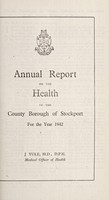 view [Report 1942] / Medical Officer of Health, Stockport County Borough.