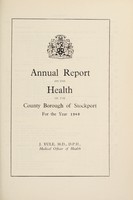 view [Report 1960] / Medical Officer of Health, Stockport County Borough.