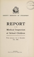 view [Report 1925] / School Medical Officer of Health, Stockport County Borough.