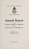 view [Report 1950] / School Medical Officer of Health, Stockport County Borough.