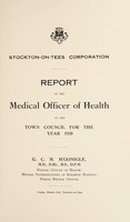 view [Report 1938] / Medical Officer of Health, Stockton-on-Tees Borough.