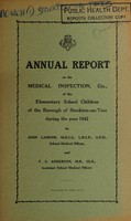 view [Report 1942] / School Medical Officer of Health, Stockton-on-Tees Borough.