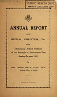 view [Report 1945] / School Medical Officer of Health, Stockton-on-Tees Borough.