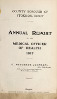 view [Report 1917] / Medical Officer of Health, Stoke-upon-Trent Borough.