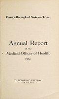 view [Report 1924] / Medical Officer of Health, Stoke-upon-Trent Borough.