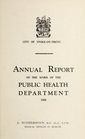 view [Report 1936] / Medical Officer of Health, Stoke-upon-Trent Borough.