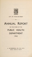 view [Report 1942] / Medical Officer of Health, Stoke-upon-Trent Borough.