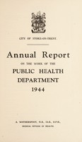 view [Report 1944] / Medical Officer of Health, Stoke-upon-Trent Borough.