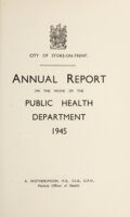 view [Report 1945] / Medical Officer of Health, Stoke-upon-Trent Borough.