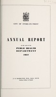 view [Report 1957] / Medical Officer of Health, Stoke-upon-Trent Borough.