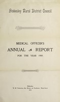 view [Report 1909] / Medical Officer of Health, Stokesley R.D.C.