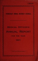 view [Report 1937] / Medical Officer of Health, Stokesley R.D.C.