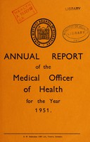 view [Report 1951] / Medical Officer of Health, Stokesley R.D.C.