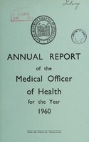 view [Report 1960] / Medical Officer of Health, Stokesley R.D.C.