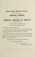view [Report 1938] / Medical Officer of Health, Stone R.D.C.