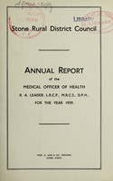 view [Report 1939] / Medical Officer of Health, Stone R.D.C.