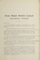 view [Report 1904] / Medical Officer of Health, Stone R.D.C. Eccleshall Division.