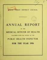 view [Report 1956] / Medical Officer of Health, Stone U.D.C.