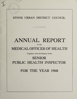 view [Report 1968] / Medical Officer of Health, Stone U.D.C.