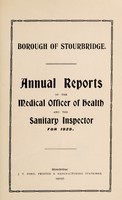 view [Report 1929] / Medical Officer of Health, Stourbridge Borough.