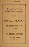 view [Report 1937] / Medical Officer of Health, Stourport-on-Severn U.D.C.