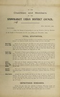 view [Report 1904] / Medical Officer of Health, Stowmarket U.D.C.