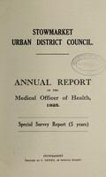 view [Report 1925] / Medical Officer of Health, Stowmarket U.D.C.