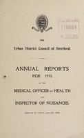 view [Report 1915] / Medical Officer of Health, Stretford Local Board / U.D.C.