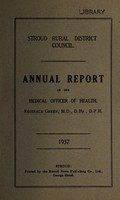 view [Report 1937] / Medical Officer of Health, Stroud (Union) R.D.C.