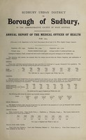 view [Report 1904] / Medical Officer of Health, Sudbury U.D.C. or Borough.