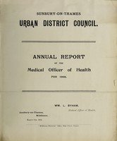 view [Report 1908] / Medical Officer of Health, Sunbury-on-Thames U.D.C.