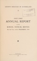 view [Report 1949] / School Medical Officer of Health, Sunderland.