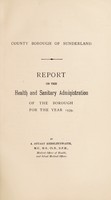 view [Report 1939] / Medical Officer of Health, Sunderland County Borough.