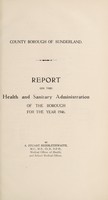 view [Report 1946] / Medical Officer of Health, Sunderland County Borough.