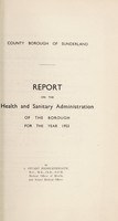 view [Report 1953] / Medical Officer of Health, Sunderland County Borough.