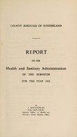 view [Report 1956] / Medical Officer of Health, Sunderland County Borough.