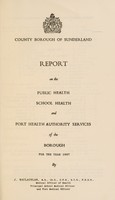 view [Report 1967] / Medical Officer of Health, Sunderland County Borough.