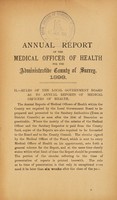 view [Report 1898] / Medical Officer of Health, Surrey County Council.