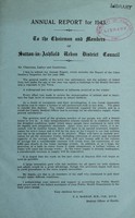 view [Report 1943] / Medical Officer of Health, Sutton-in-Ashfield U.D.C.